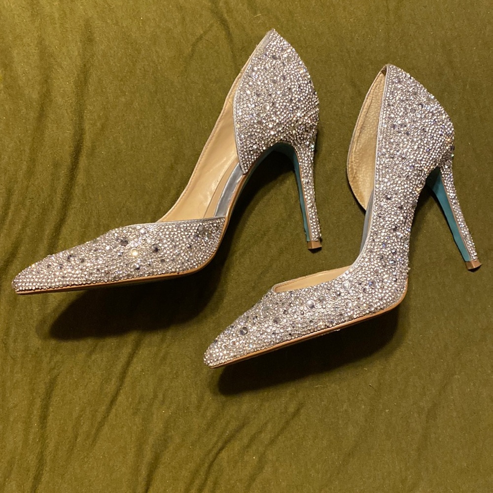 Rhinestone heels